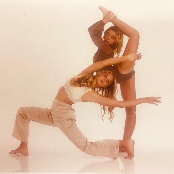 Balera Dance Brown Long Sleeve Bodysuit with Tie Neck Women’s size small adult - Picture 6 of 6